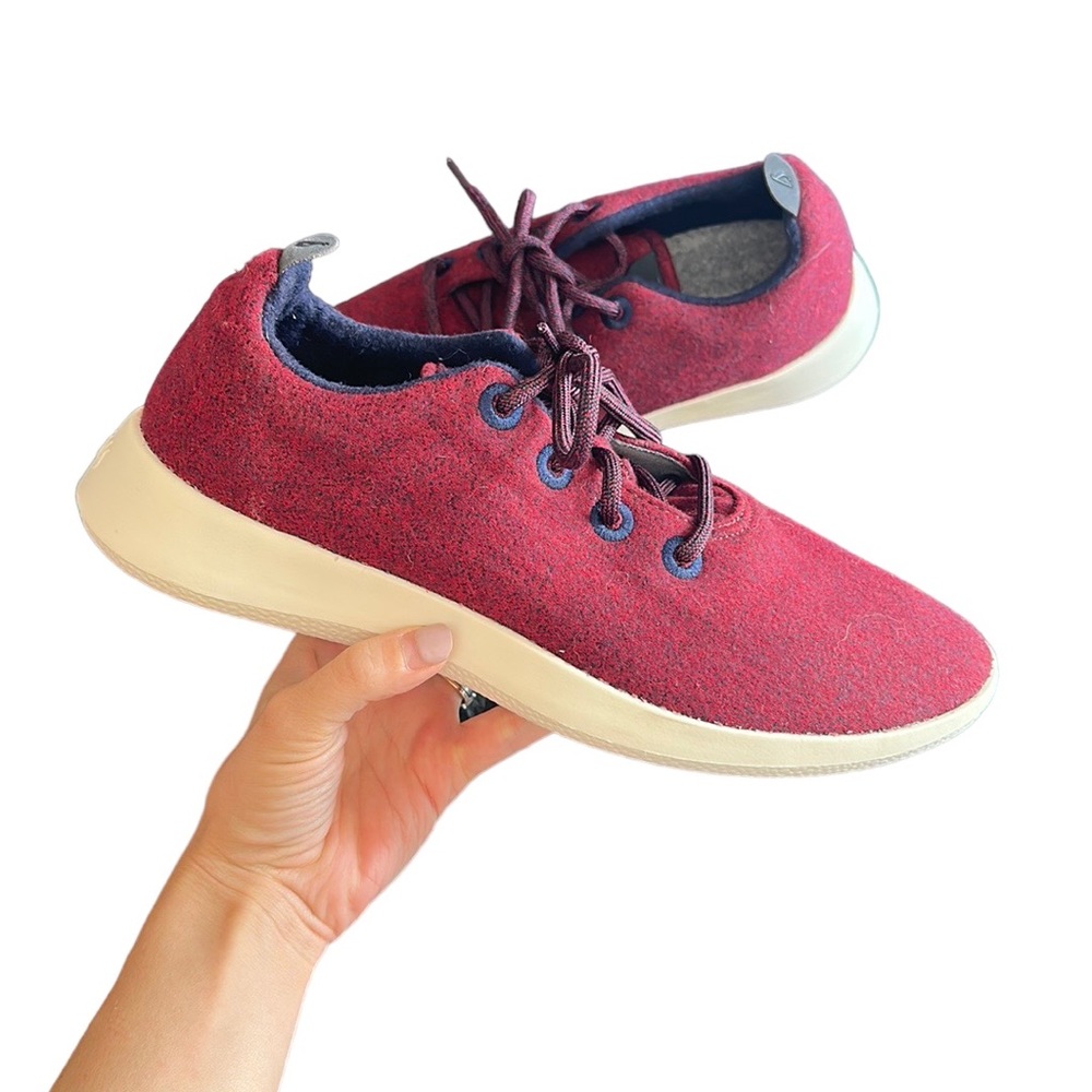Allbirds Men's Shoes in Burgundy and Cream